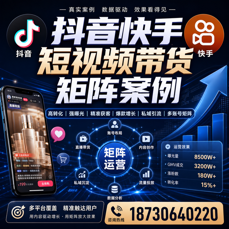 益阳短视频带货团队多平台矩阵自动分发案例